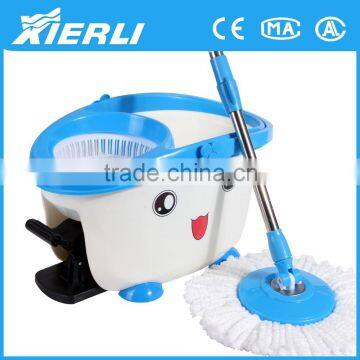 High level 360 degree mop and broom organizer