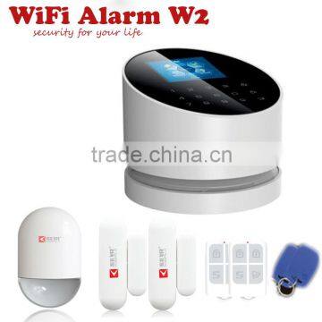 TFT Color Screen WIFI/GSM/PSTN Three-in-one Alarm System KR-W2