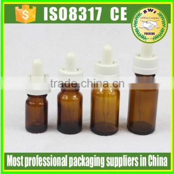 Screen Printing Surface Handling Amber Essential Oil Glass Bottle 10 ml