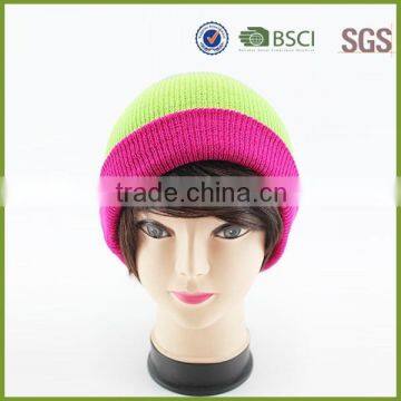 Neon Color Custom Winter Hats organic cotton beanies