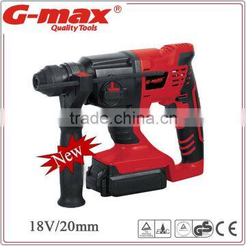 G-max New Arrival 18V Lithium Cordless Rotary Hammer Drill GT13071