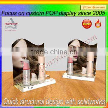 promotion retail PMMA display stand for make up