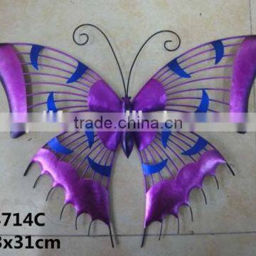Outdoor wrought iron butterfly wall decor craft