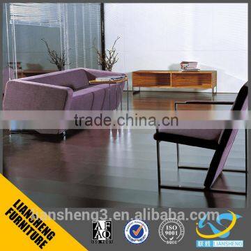 Liansheng new modern design european fabric long sofa