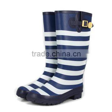 New Style of Colorful Stripe Rain Boot photo-2