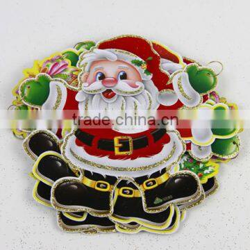 Paper Santa Claus flag christmas decoration ideas