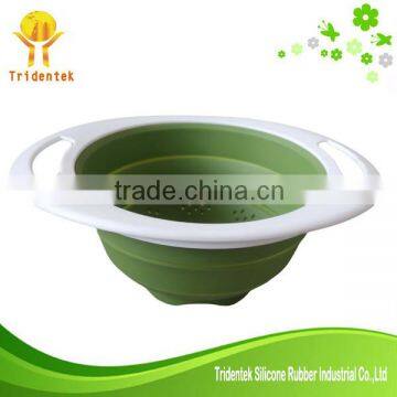 Hot selling Eco-friendly silicone foldable Colander