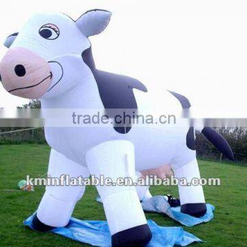 Giant inflatable milk cow