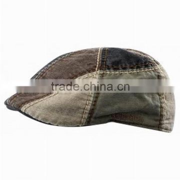 Washed cotton splice Ivy cap/gatsby cap/newsboy cap with thick thread