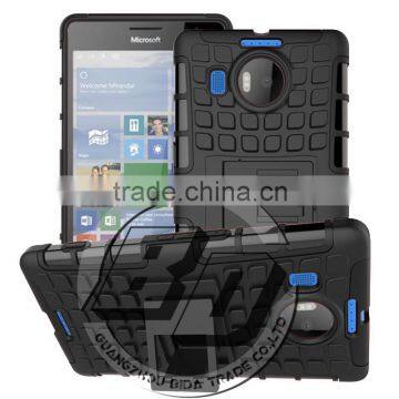 Newest Stylish Ultra Rugged kickstand Heavy Duty TPU+PC combo case For Microsoft Nokia Lumia 950XL lowest price