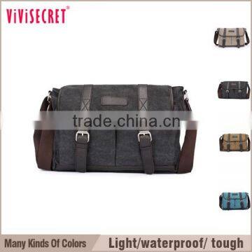 Vivisecret Unisex Vintage One Cross Strap Canvas Messenger Bag photo-3