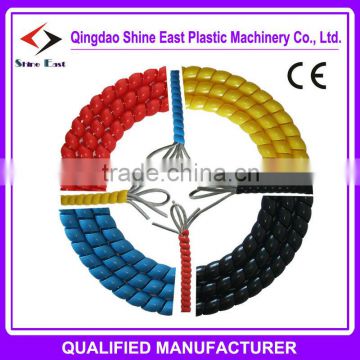 Flexible PE safe spiral cable wrap protector Production line