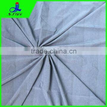 Black yarn cationed four way stretch fabric