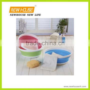 Unbreakable Silicone Baby Foldaing Washbasin