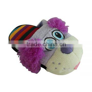 Funny plush animal slippers