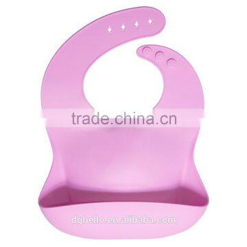 PBA Free Confortable Soft Silicone Plain Baby Bibs