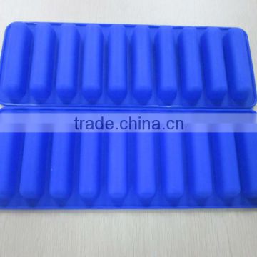 2015 new design Factory Promotion gifts custom 10 bars Silicone Ice Tray