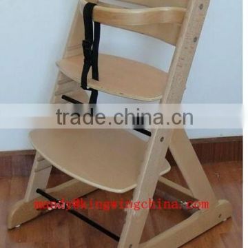 Natural Color Wooden baby high chair