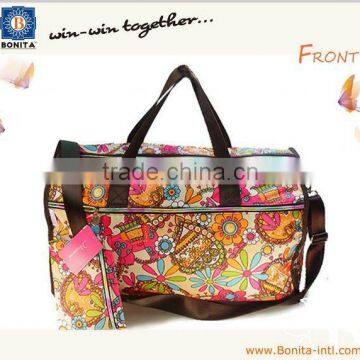 2012 Fashion style flora travel bag, duffel bag, lady hand bag