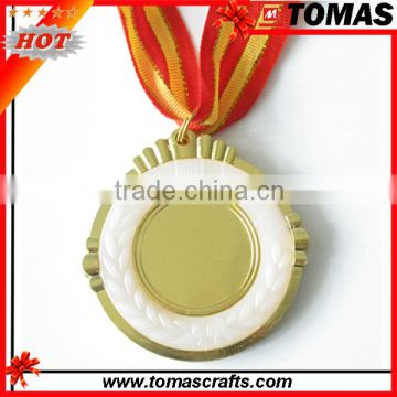 High quality gold blank insert medals