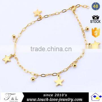 Gold Start Design New Design Anklet