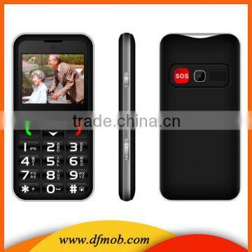 Low Cost 2.2INCH Quad Band GPRS Spreadtrum6531DA SOS Unlocked GSM 2 SIM Card Big Button Senior Mobile Phones T11