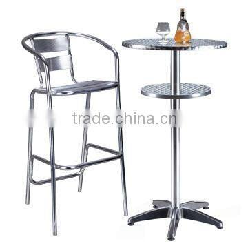 Aluminum Bar Chair and Table