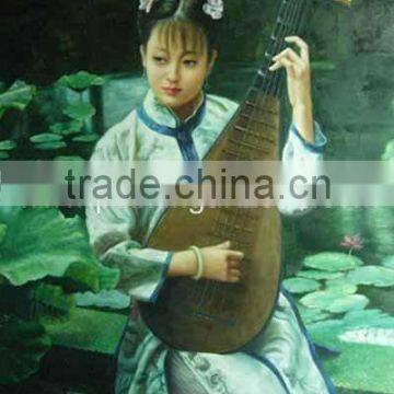 Chinese character oil painting