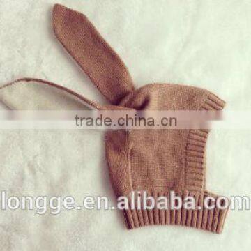 2015 Autumn Winter New Baby Hat Kids Baby Beanie Bebes Crochet Beanie Rabbit Cap photo-3