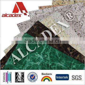 marble style stone panel acp with plastic core