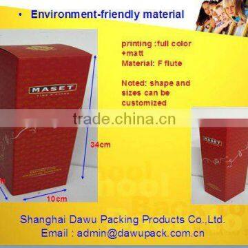 Simple but beauty color box for bottles /High quality box