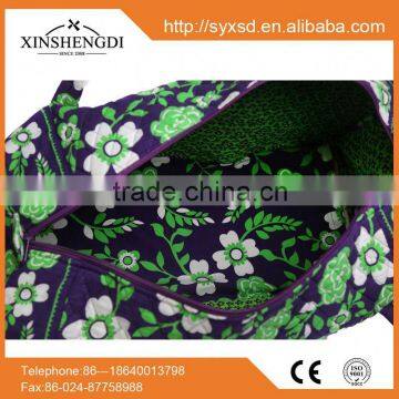 2016 Hot Trendy Folding Girl Small Quilted Cotton Foldable Beach Bag photo-3
