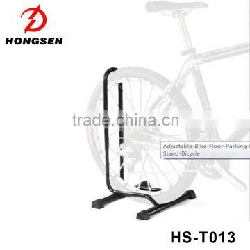 White Bicycle Bike Garage Floor Display Rack Cycle Repair Stand Parking Rack photo-5