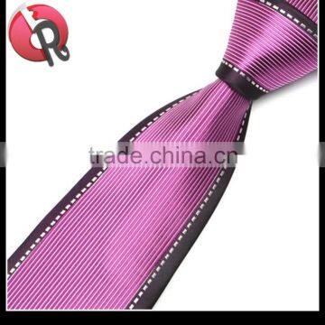 pink floral border tie