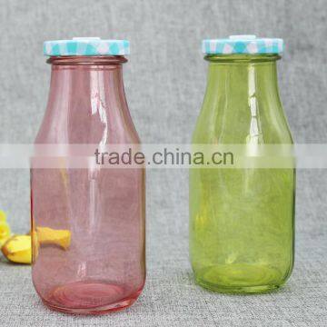 300ml colored glass bottles for milk