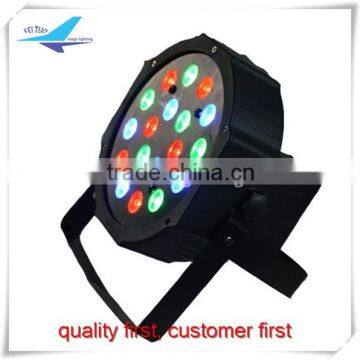 Stage lights 18x3w led rgb dmx mini slim par