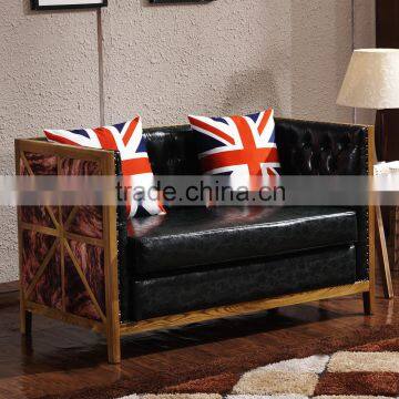 Restaurant design wooden booth sofa seat