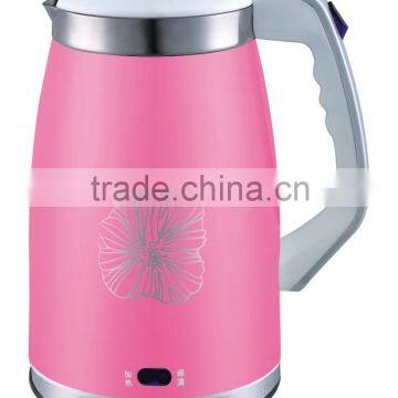 1.8L Plastic Housing 360 Degree Rotational Automatic Measure Temperature Electric Kettle