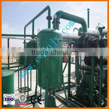 black waste engine oil recycling distillation batch system plant