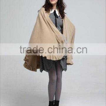 wholesale women's 100% pure cashmere poncho