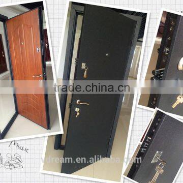 steel wooden door, armored door, steel mdf door