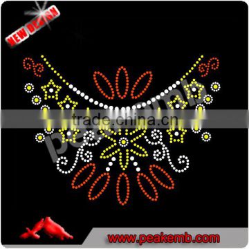 Wholesale necklace patterns korean rhinestone designs for clothing