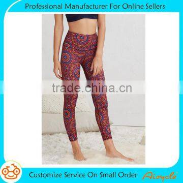 Wholesale custom 2016 latest design compression tights yoga pant for girl running yoga pants for women