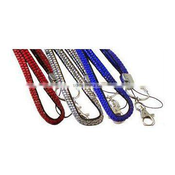 Rhinestone Lanyards With Clips