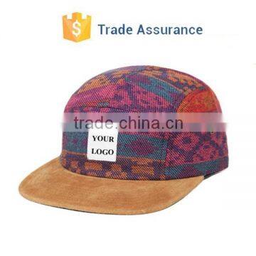 Corduroy 5 Panel hat Custom Logo 5 Panel Hat 5 Panel Cap