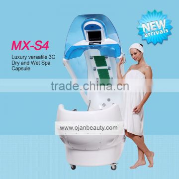 Luxury Led light aroma steam spa capsule jacuzzi spa capsule