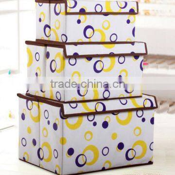 Eco-Friendly Foldable Clothes Sundries Storage Case Container Box With Lids photo-6