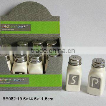 12 pcs ceramic spice jar set