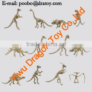 12 styles of toy dinosaur skeleton