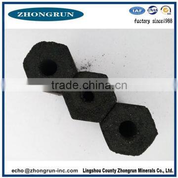 sawdust machine made hexagonal smokeless charcoal in China